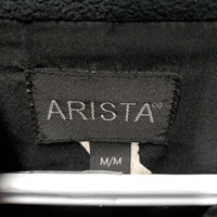 Quilt Vest, Zipper *gc, puckers, clumpy fleece edges, hair