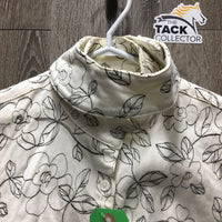 Hvy Sleeveless Show Shirt, embroidered *gc/fair, armpit & collar stains, curled edges, older