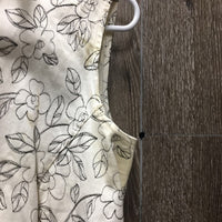 Hvy Sleeveless Show Shirt, embroidered *gc/fair, armpit & collar stains, curled edges, older