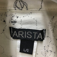 Hvy Sleeveless Show Shirt, embroidered *gc/fair, armpit & collar stains, curled edges, older