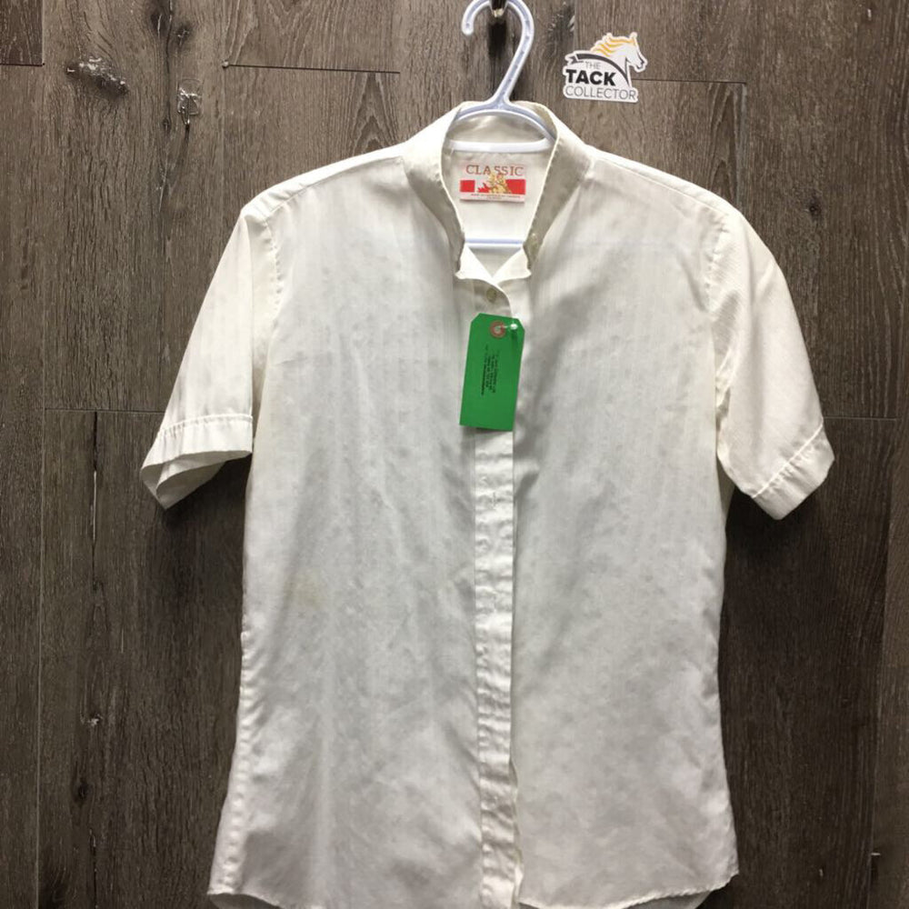 SS Show Shirt *fair, No Collar, older, puckers