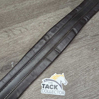 Stiff Synthetic Leather Girth, 1x els *vgc, older, mnr hair, dirt, rubs & scuffs, clean
