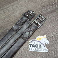 Stiff Synthetic Leather Girth, 1x els *vgc, older, mnr hair, dirt, rubs & scuffs, clean

