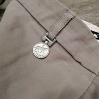 Full Seat Breeches *gc, undone stitching, threads, stains, seam puckers, faded
