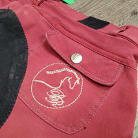 Full Seat Breeches *gc, faded, mnr puckers, snags, threads, stains, rubs, pills
