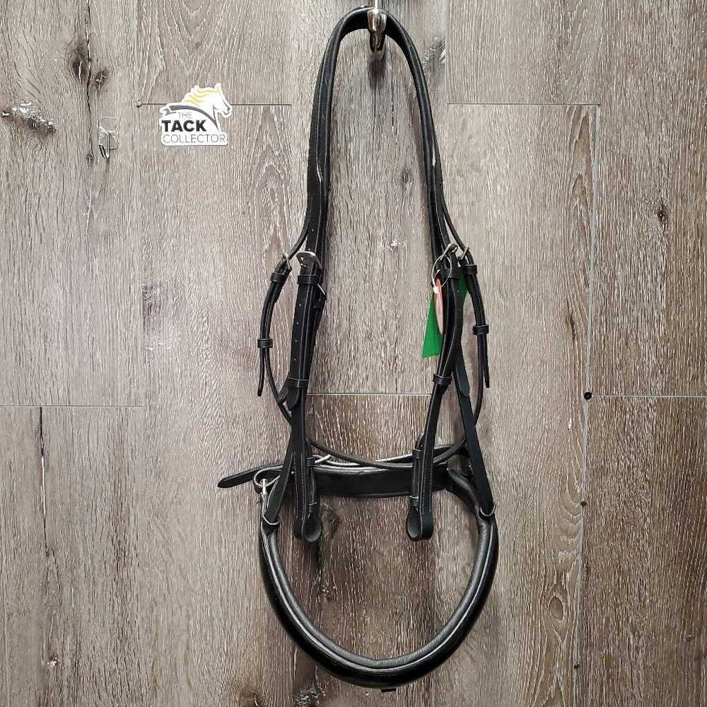 Padded Dressage Bridle, Wide Crank *like new, NO Browband, NO Flash, clean