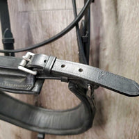 Padded Dressage Bridle, Wide Crank *like new, NO Browband, NO Flash, clean