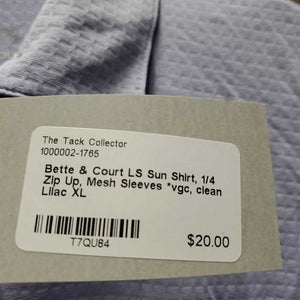 LS Sun Shirt, 1/4 Zip Up, Mesh Sleeves *vgc, clean
