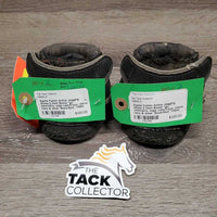 2 Hoof Boots *gc, clean/dirty, edge rubs/frays, velcro: hairy & weak
