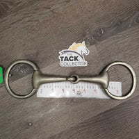 Hvy Thick Eggbutt Snaffle Bit *gc/fair, older, Loose hinges, chewed, mnr dirt, oxidization, stains
