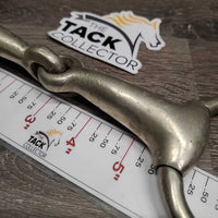 Hvy Thick Eggbutt Snaffle Bit *gc/fair, older, Loose hinges, chewed, mnr dirt, oxidization, stains
