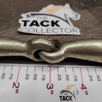 Hvy Thick Eggbutt Snaffle Bit *gc/fair, older, Loose hinges, chewed, mnr dirt, oxidization, stains
