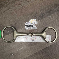 Hvy Thick Eggbutt Snaffle Bit *gc/fair, older, Loose hinges, chewed, mnr dirt, oxidization, stains
