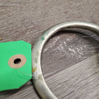 Hvy Thick Eggbutt Snaffle Bit *gc/fair, older, Loose hinges, chewed, mnr dirt, oxidization, stains
