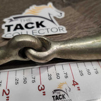 Hvy Thick Eggbutt Snaffle Bit *gc/fair, older, Loose hinges, chewed, mnr dirt, oxidization, stains
