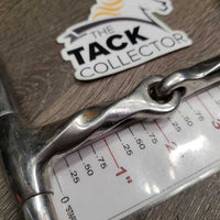 Thick Hvy Slow Twist Full Cheek Snaffle Bit *gc/fair, dirty, residue, scuffs, dull ridges