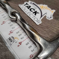 Thick Hvy Slow Twist Full Cheek Snaffle Bit *gc/fair, dirty, residue, scuffs, dull ridges