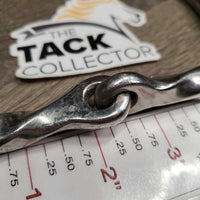Thick Hvy Slow Twist Full Cheek Snaffle Bit *gc/fair, dirty, residue, scuffs, dull ridges