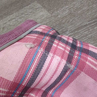 Winter Dog Coat *fair, torn leg strap & logo, dirty, stains, rubs, torn binding, faded, limp
