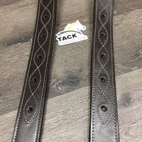 2 Double Stitched FS Back Cinch Billets, 1 lace only *like new/xc, mnr dirt, scratches & rubs, stiff

