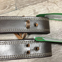 2 Double Stitched FS Back Cinch Billets, 1 lace only *like new/xc, mnr dirt, scratches & rubs, stiff
