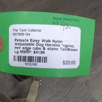 Nylon Adjustable Dog Harness *vgc/xc, mnr edge rubs & stains
