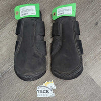 Pr Neoprene "Mesh" Closed Boots, velcro *gc, dirty, faded, hairy, rubs, stains
