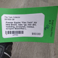 "Flex Tech" Air Hind Boots, tabs *gc, mnr dirt, fadeding, scratches, residue, scrapes
