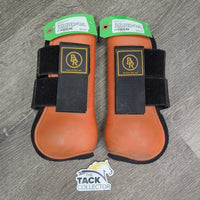 Open Front Boots, velcro *gc, clean, dirty & hairy inside, stains, scrapes, scuffs & rubs, 1 squished
