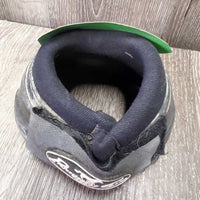 1 ONLY No Turn Bell Boot, velcro *gc/fair, dirt, scuffs, rubs, holey edge, frays, knick

