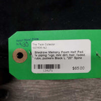 Memory Foam Half Pad, 1x piping *vgc, mnr dirt, hair, faded, rubs, puckers