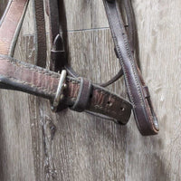 Rsd Bridle *gc, older, mnr dirt, faded, stains, rubs, dents & scraped edges
