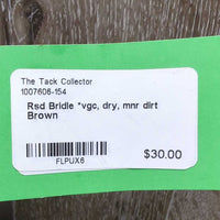 Rsd Bridle *gc, older, mnr dirt, faded, stains, rubs, dents & scraped edges
