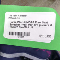 JUNIORS Euro Seat Breeches *vgc, mnr dirt, puckers & faded?
