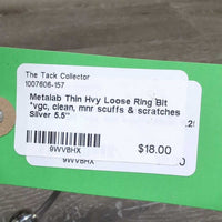 Thin Hvy Loose Ring Bit *vgc, clean, mnr scuffs & scratches
