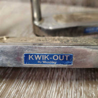 Pr Hvy Safety Stirrup Irons, Hinge Side, carpet grips *gc, dirty, rubbed/cracked/dry grips, scuffs, older, rubs, residue
