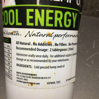 Hemp Cool Energy *almost full, mnr stains/residue, squished bottle
