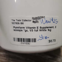 Vitamin E Supplement, 2 scoops *gc, 1/3 full