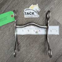 LS Flat Low Port Western Curb Bit *gc/fair, mnr rust, scuffs, marker, residue
