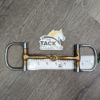 Thin D Ring Snaffle Bit *gc, stains, clean, faded, rubs, scuffs, scrapes, chews

