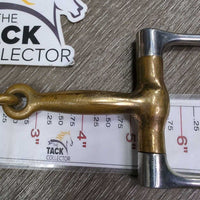 Thin D Ring Snaffle Bit *gc, stains, clean, faded, rubs, scuffs, scrapes, chews
