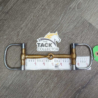 Thin D Ring Snaffle Bit *gc, stains, clean, faded, rubs, scuffs, scrapes, chews
