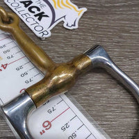 Thin D Ring Snaffle Bit *gc, stains, clean, faded, rubs, scuffs, scrapes, chews
