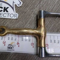 Thin D Ring Snaffle Bit *gc/fair, clean, peeled, scrapes, stains & rubs
