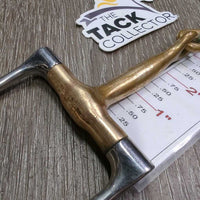 Thin D Ring Snaffle Bit *gc/fair, clean, peeled, scrapes, stains & rubs
