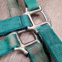 Thick Nylon Halter *gc, clean, mnr dirt, faded, stains, mnr frays, snags
