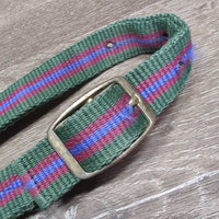 Nylon Halter, adj *gc, missing chin strap & hardware, clean, snags, fading
