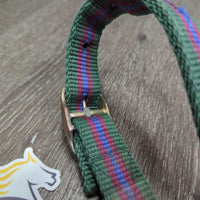 Nylon Halter, adj *gc, missing chin strap & hardware, clean, snags, fading
