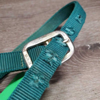 Thick Nylon Halter, adj, snap *gc, clean, stains, frayed holes, faded
