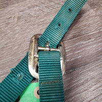 Thick Nylon Halter, adj, snap *gc, clean, stains, frayed holes, faded
